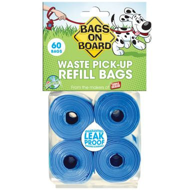 Bags on Board Blue Waste Bags Refill Pack