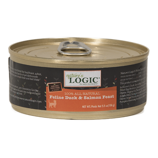 Nature's Logic Feline Grain Free Duck and Salmon Feast Canned Cat Food