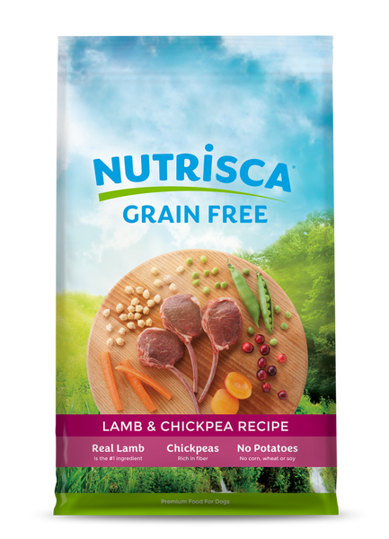 NUTRISCA Grain Free Lamb and Chickpea Recipe Dry Dog Food
