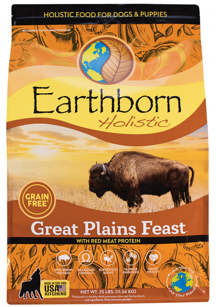 Earthborn Holistic Great Plains Feast Bison Meal & Vegetables Grain Free Dry Dog Food