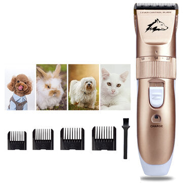 Professional USB Charging Pet Dog Grooming Clipper Thick Fur Hair Trimmer Electric Shaver Set