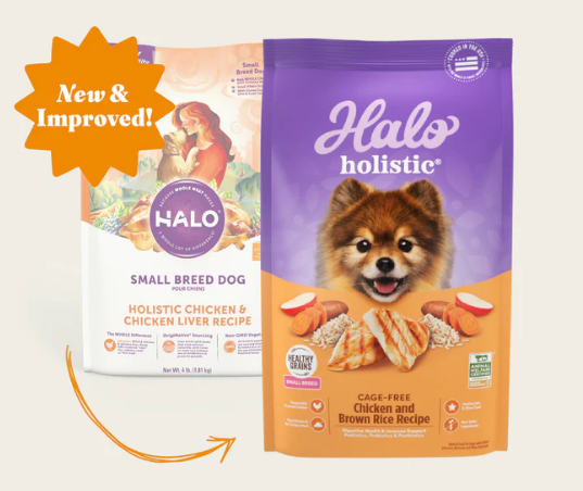 Halo Holistic Cage-Free Chicken & Brown Rice Small Breed Dog Food