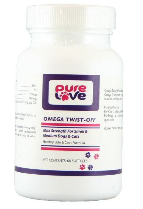 Pure Love Omega Twist Off for Small and Medium Dogs