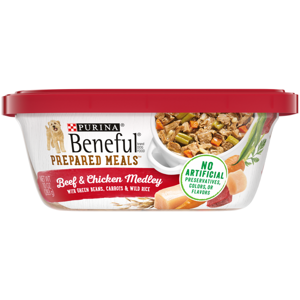 Beneful Prepared Meals Beef and Chicken Medley Wet Dog Food