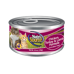 NutriSource  Cat & Kitten Chicken, Turkey & Lamb Canned Cat Food