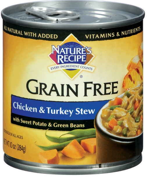Nature's Recipe Grain Free Chicken and Turkey Stew Canned Dog Food
