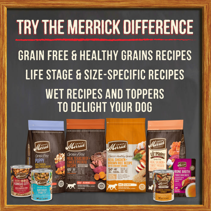 Merrick Grain Free 96% Real Beef, Lamb & Buffalo Canned Dog Food