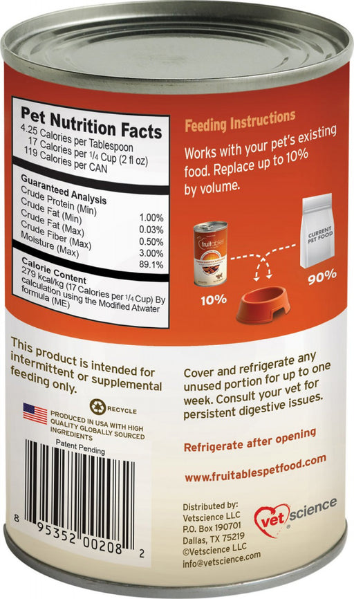 Fruitables Pumpkin SuperBlend Digestive Canned Supplement for Dogs & Cats