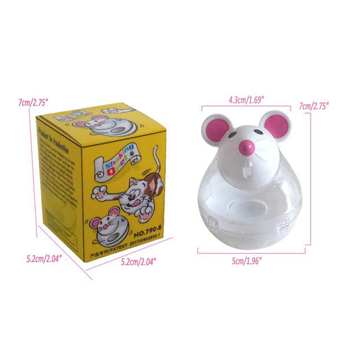Pet leaking device mouse tumbler funny cat interactive toy