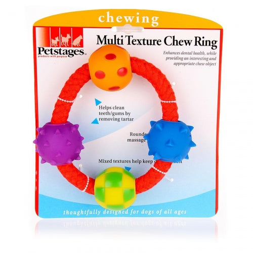 Petstages Multi Textured Chew Ring Dog Toy