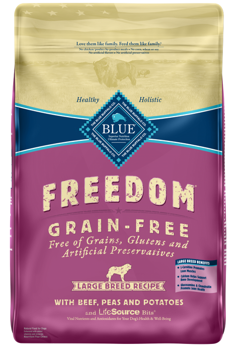 Blue Buffalo Freedom Large Breed Adult Beef Recipe Dry Dog Food