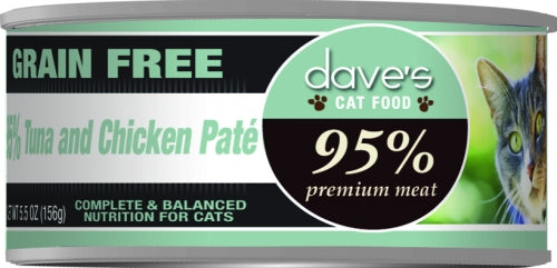 Dave's 95% Tuna and Chicken Pate Formula Canned Cat Food