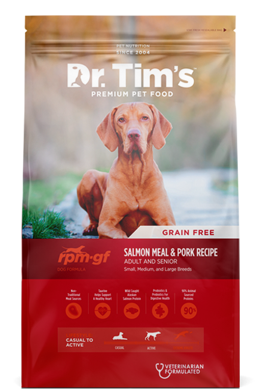 Dr. Tim's RPM Grain Free Salmon and Pork Formula Dry Dog Food