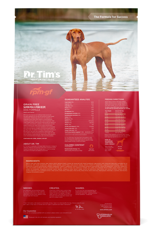 Dr. Tim's RPM Grain Free Salmon and Pork Formula Dry Dog Food