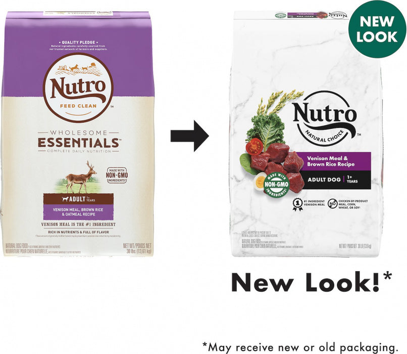 Nutro Wholesome Essentials Adult Venison Meal, Brown Rice and