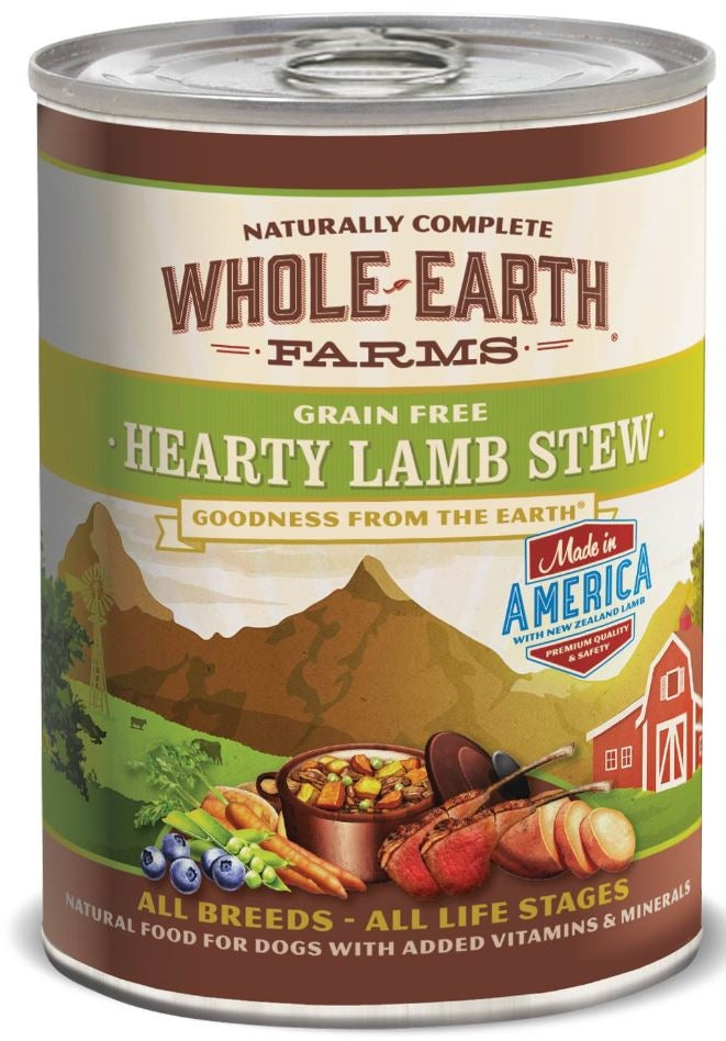 Whole Earth Farms Grain Free Hearty Lamb Stew Canned Dog Food — AZ Pet ...