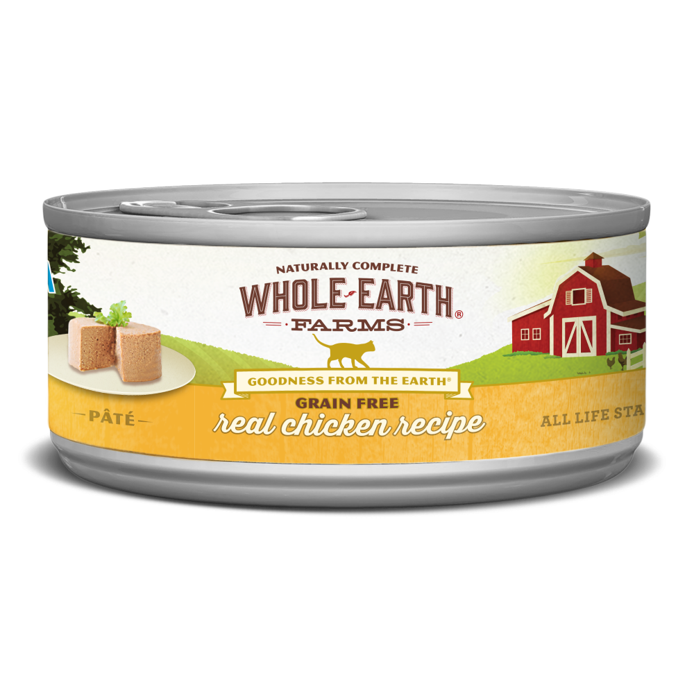 Whole Earth Farms Grain Free Real Chicken Recipe Canned Cat Food