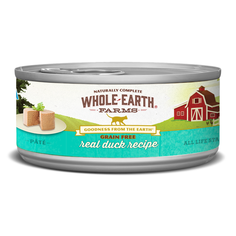 Whole Earth Farms Grain Free Real Duck Recipe Canned Cat Food