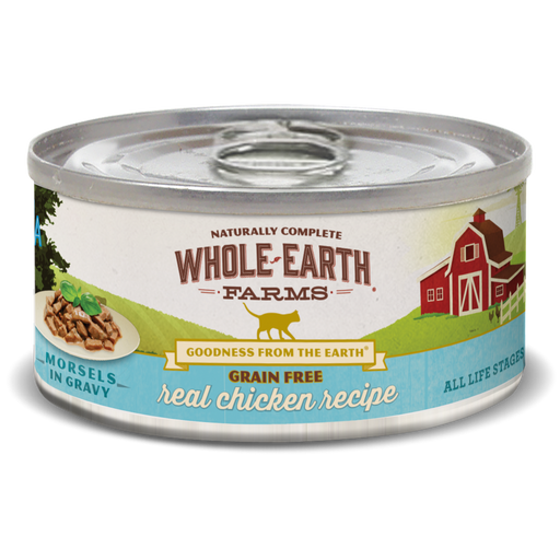 Whole Earth Farms Grain Free Chicken Morsels in Gravy Recipe Canned Cat Food