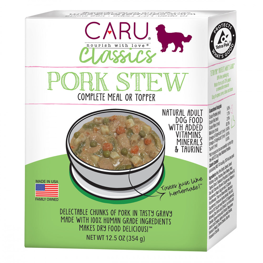 Caru Grain Free Real Pork Stew Canned Dog Food