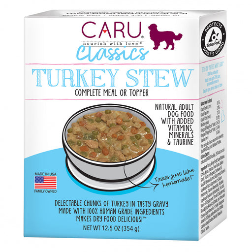 Caru Grain Free Real Turkey Stew Canned Dog Food