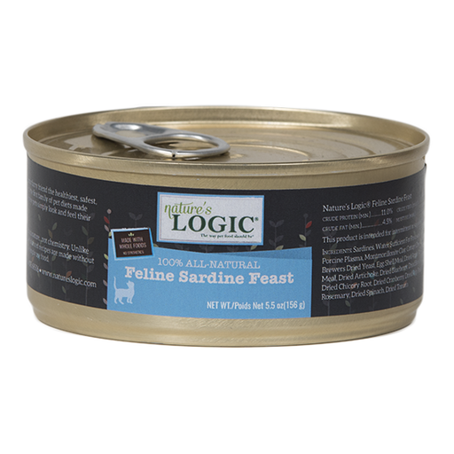 Nature's Logic Grain Free Feline Sardine Feast Canned Cat Food