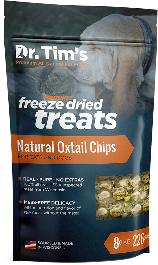Dr. Tim's Freeze Dried Natural Oxtail Chips Dog and Cat Treats