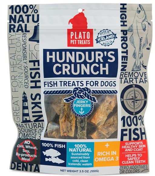 Plato Hundur's Grain Free Crunch Jerky Fingers Dog Treats