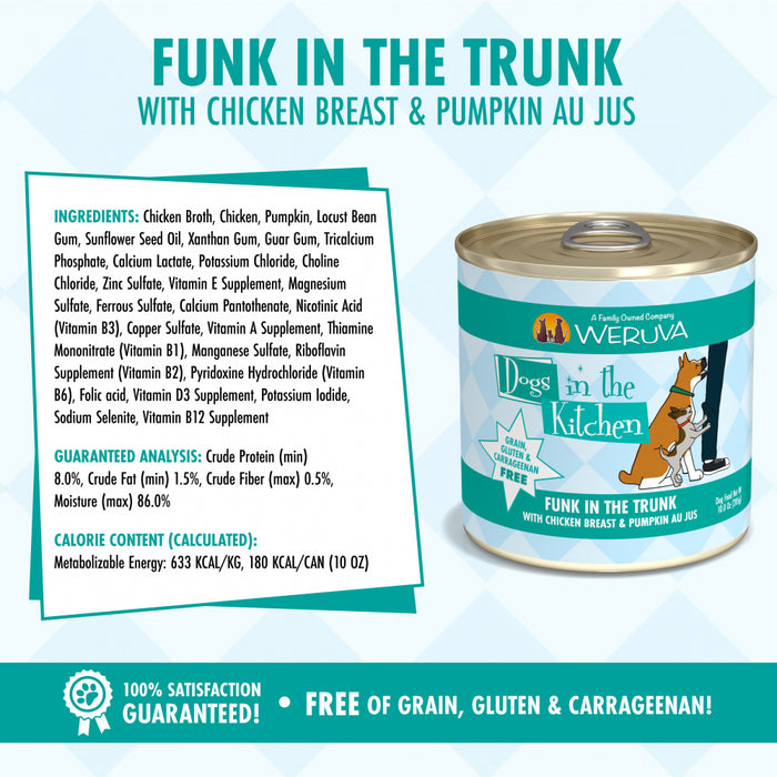 Weruva Dogs in the Kitchen Funk in the Trunk Grain Free Chicken & Pumpkin Canned Dog Food