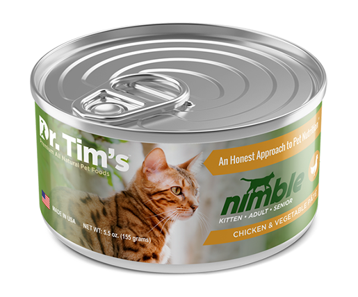 Dr. Tim's Nimble Chicken and Vegetable Pate Canned Cat Food