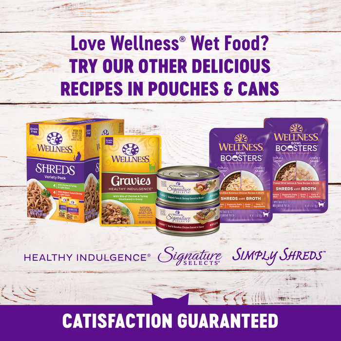 Wellness Healthy Indulgence Natural Grain Free Gravies with Tuna and Mackerel in Gravy Cat Food Pouch