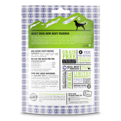 I And Love And You Nice Jerky Grain Free Beef & Lamb Dog Treats