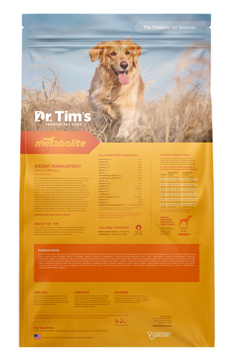 Dr. Tim's Metabolite Weight Management Formula Dry Dog Food
