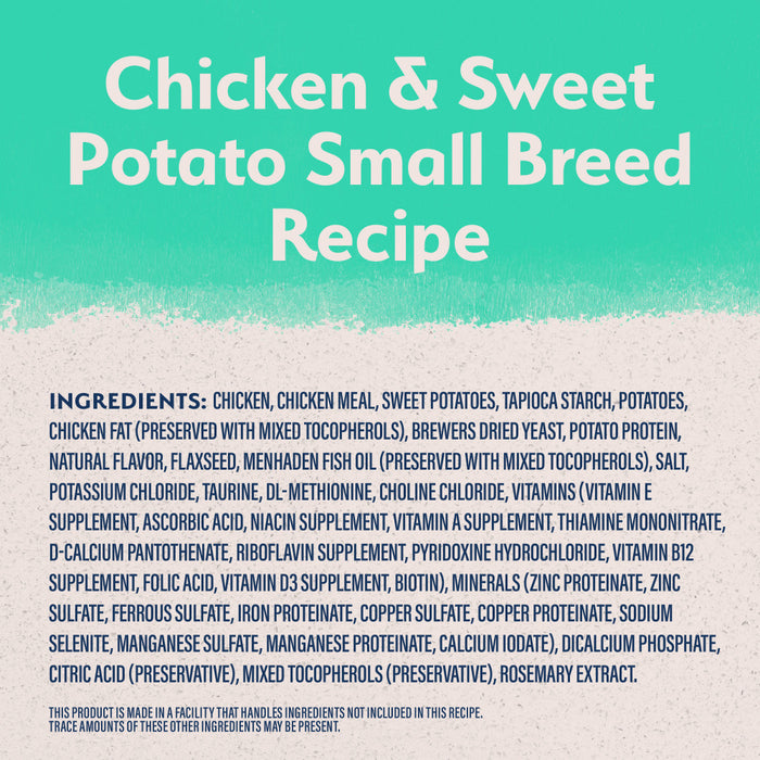 Natural Balance Limited Ingredient Grain Free Chicken & Sweet Potato Small Breed Recipe Dry Dog Food