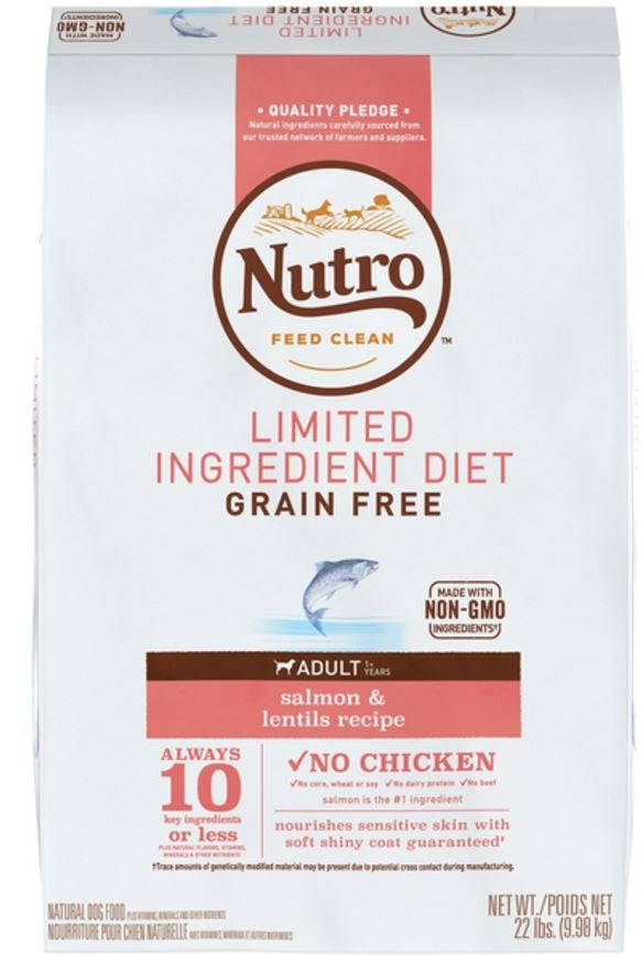 Nutro Limited Ingredient Diet Grain Free Adult Salmon and Sweet Potato Dry Dog Food