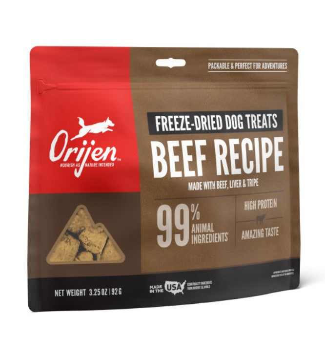 ORIJEN Freeze Dried Ranch Raised Beef Dog Treats