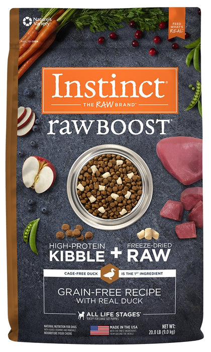 Instinct Raw Boost Grain Free Recipe with Real Duck Natural Dry Dog Food