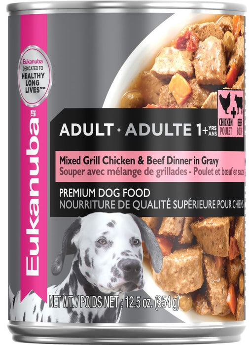 Eukanuba Adult Mixed Grill Beef and Chicken Dinner in Gravy Canned Dog Food