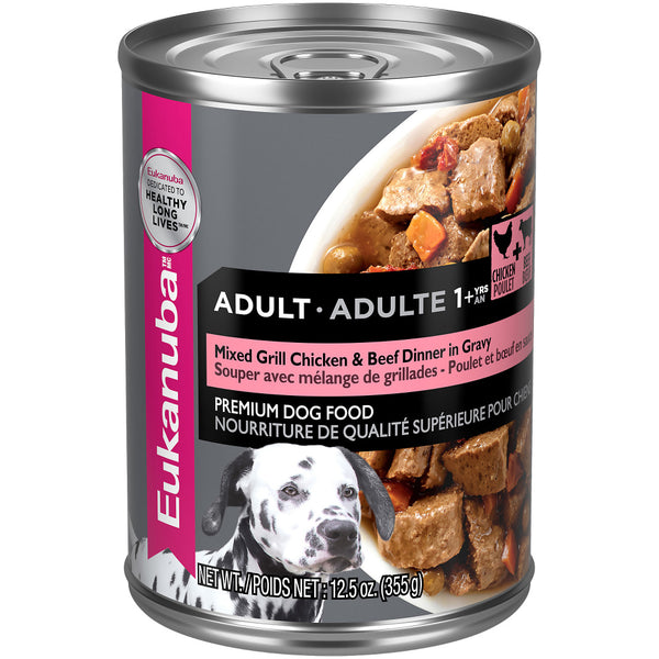 Adult Mixed Grill Beef & Chicken Dinner in Gravy Canned Dog Food