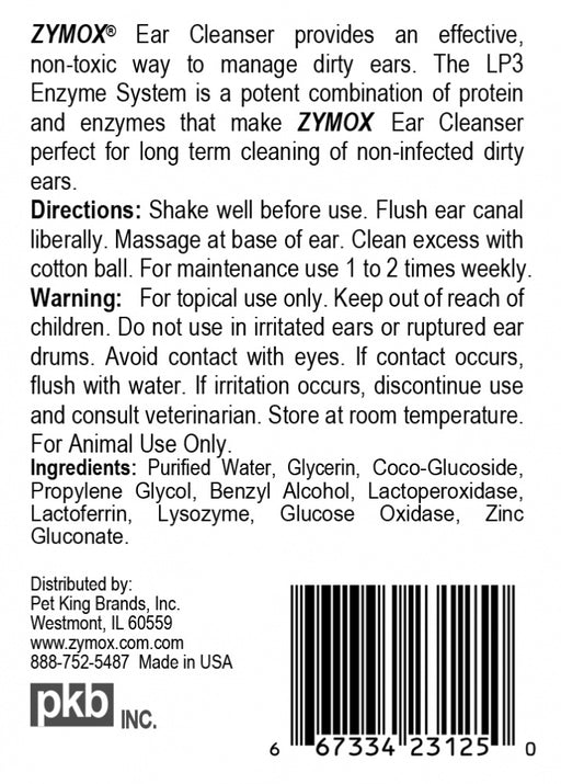 Zymox Ear Cleanser for Dogs and Cats