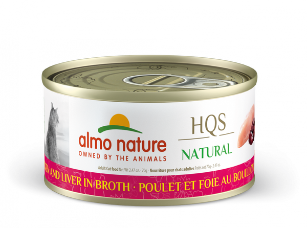 Almo Nature HQS Natural Cat Grain Free Chicken Liver Canned Cat Food