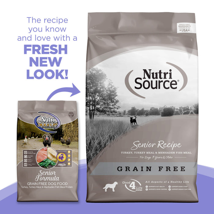 NutriSource Grain Free Senior Recipe Dry Dog Food