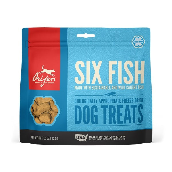 ORIJEN Grain Free Six Fish Freeze Dried Dog Treats