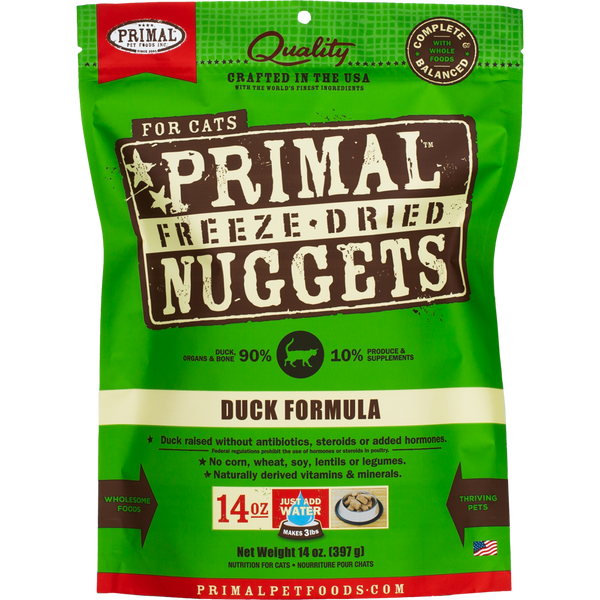 Primal Freeze Dried Nuggets Grain Free Duck Formula Cat Food