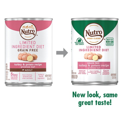 Nutro Limited Ingredient Diet Grain Free Turkey & Potato Pate Canned Dog Food