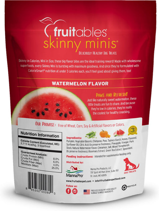 Fruitables Skinny Minis Chewy Watermelon Dog Treats