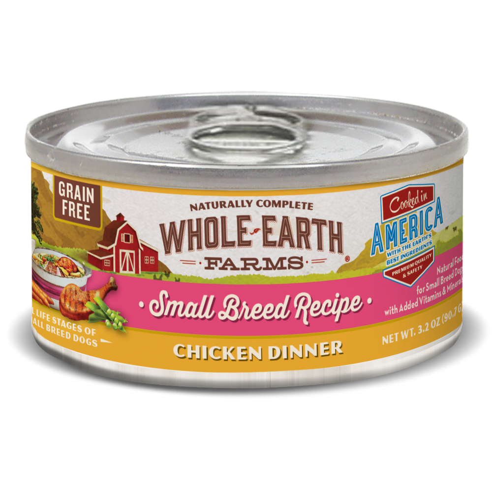 Whole Earth Farms Grain Free Small Breed Chicken Recipe Canned Dog Food