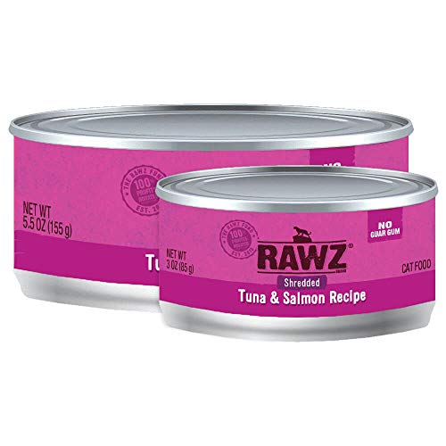 Rawz Shredded Meat Canned Cat Food (Tuna & Salmon)