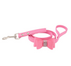 New Korean velvet hot bow bow pet breast strap small dog dog straptraction rope.