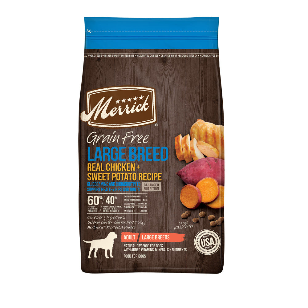 Merrick Grain Free Premium Large Breed Dry Dog Food Wholesome And Natu